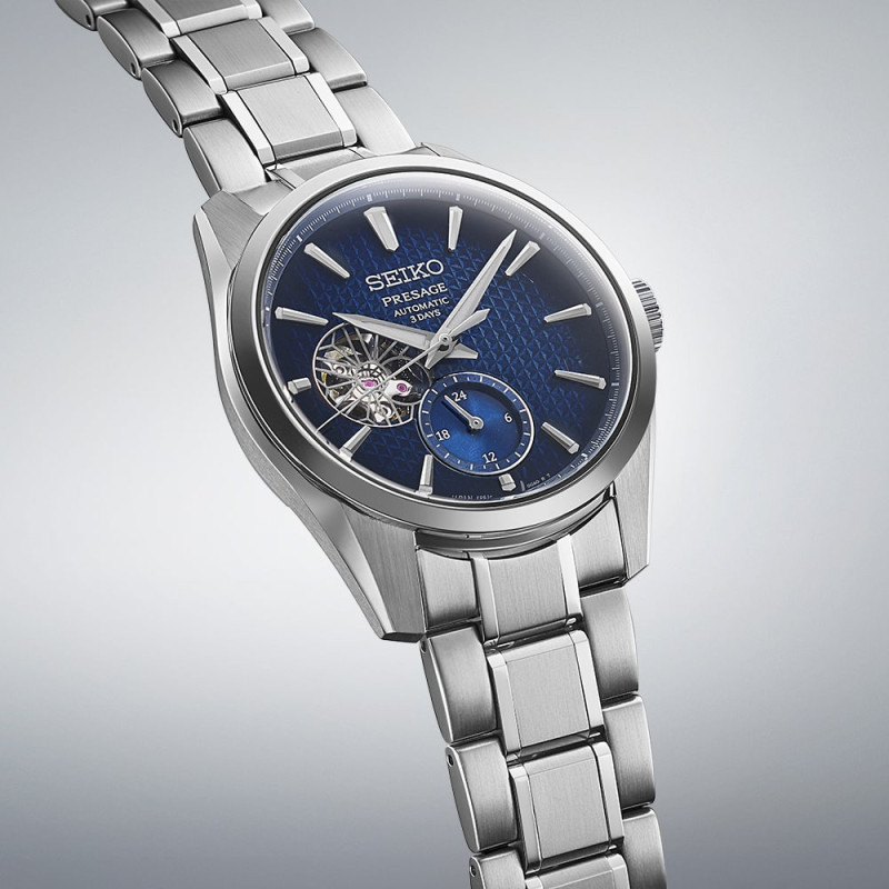 orologio-automatico-presage-sharp-edged-open-heart-quadrante-blu
