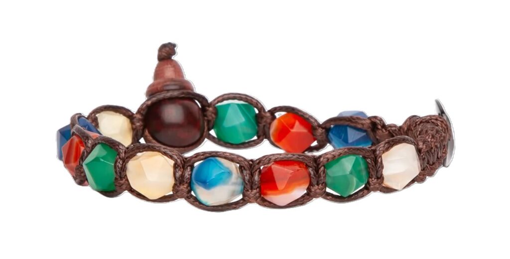 tamashii-bracciale-tibetano-diamond-cut-originale-agata-striata-mix-colori-BHS911-229