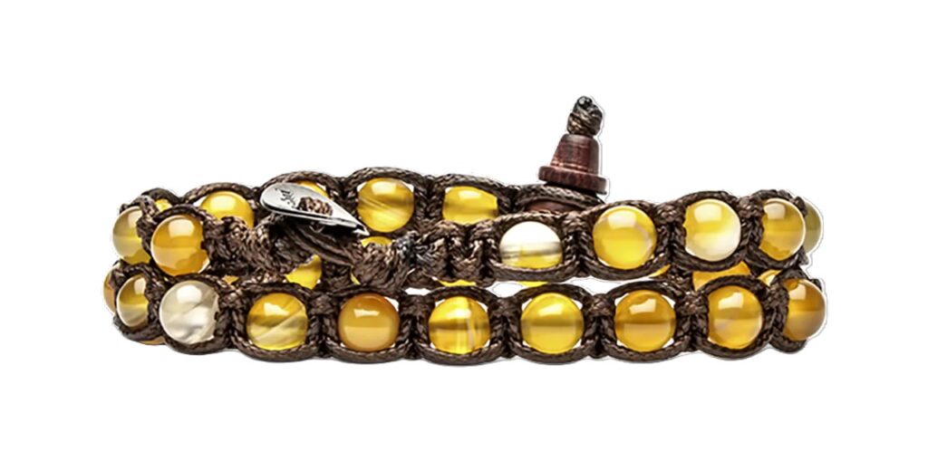 tamashii-bracciale-tibetano-lungo-originale-agata-gialla-striata-BHS600-155